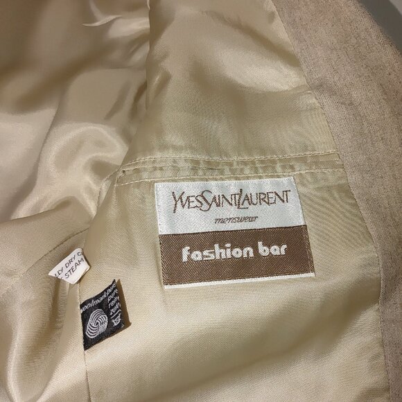 Vintage YVES SANT LAUREN Men's 100% Wool Long Sleeves Blazer Size 38R Used - Picture 6 of 7